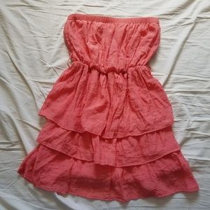 Short ruffle dress